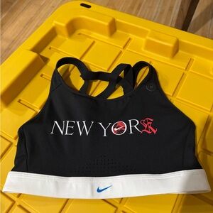 Nike Women's Black Sports Bra with White Band